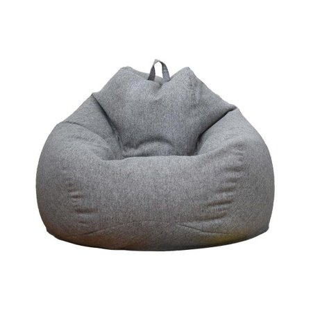 Uusi Extra Suuri Beanbag-tuoli Sohvan Päällinen Sisätiloihin Lazy Lounger Aikuisten Lapsille Kampanjahinta Harmaa 80 * 90cm