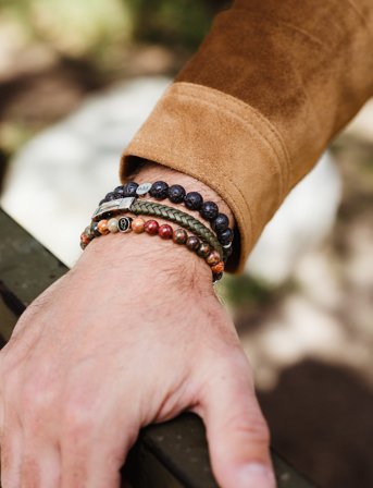 edd. Beads Bracelet 8Mm - Black - 5 cm