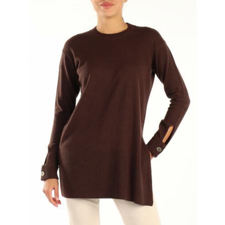Pennyblack, Round-neck Knitwear Brązowy, Kobieta, Rozmiar: S