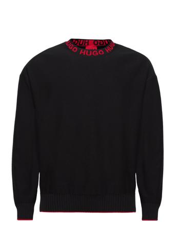 Smarlo Designers Knitwear Round Necks Black HUGO