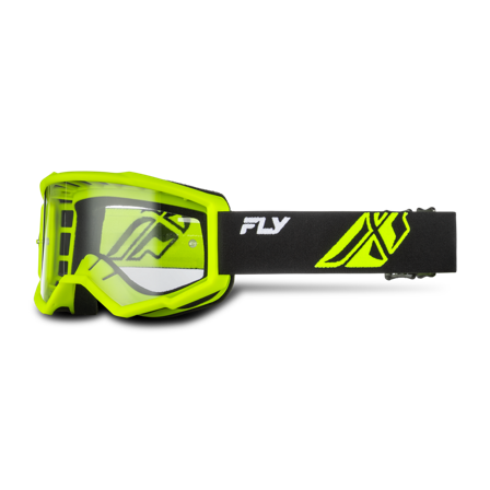 Ochelari Motocross FLY Racing Focus V26 Negru/Hi-Vis/Transparent