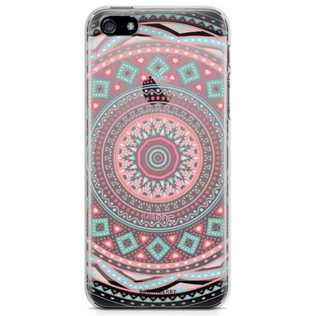 Bjornberry iPhone 5/5S/SE TPU Skal - Pastell Mandala