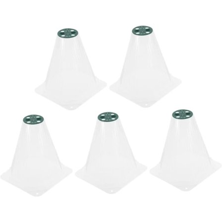 /EA/5-pak Isolerede Plantebeskyttere Vinterbeskyttelse Mod Frost og Frysning i Klar Plast til Blomsterkrukke