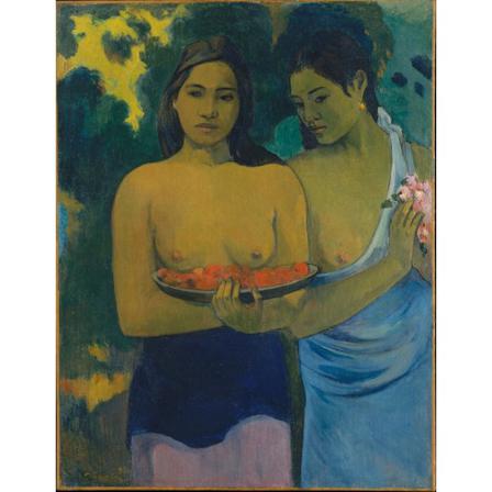 Two Tahitian Women (1899), Paul Gauguin Brun