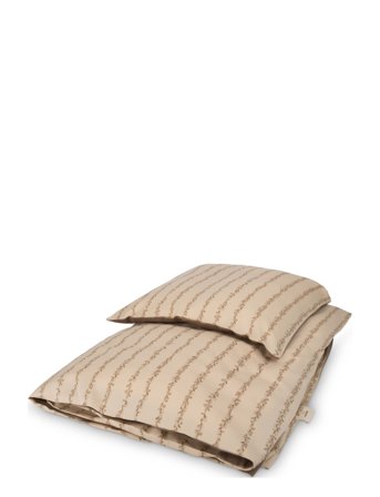 That's Mine Bedding Leaves Stripe - Brown - 140X200CM;60X63CM