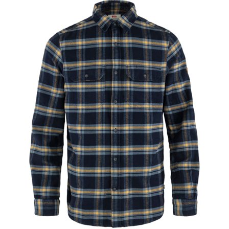 Fjällräven Men's Övik Heavy Flannel Shirt Men long-sleeved shirts Blue M