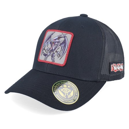 Yu-Gi-Oh! - Svart trucker Keps - Red-eyes Black Dragon Black Trucker - Yu-Gi-Oh @ Hatstore