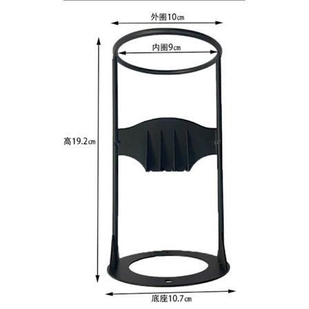 Kraftig vedkløyver i støpejern - Manuell protokoll - Innvendig diameter 9 cm, høyde 19 cm