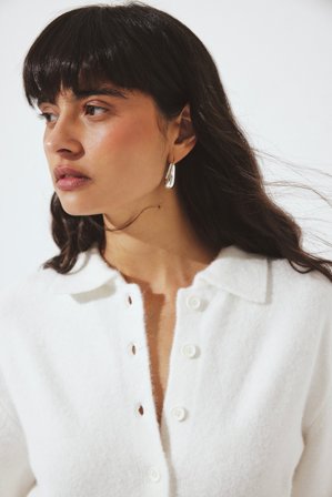 NA-KD Strickjacke mit Kragen - Cardigans - OffWeiß - M (EU 38-40)