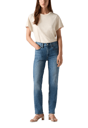 Levi's 724 High Rise Straight Jeans Dam Blå W31/L32