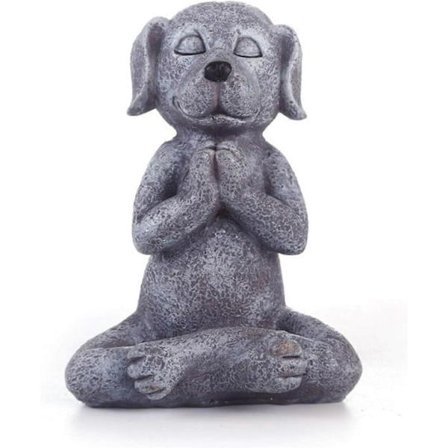 Meditasjonshundstatue Buddha - Zen-hund - Hemei - Toppkolleksjon S