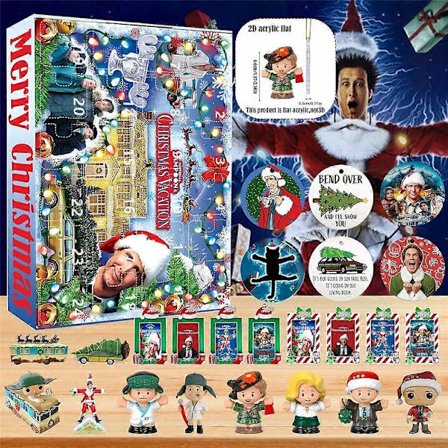 National Lampoons Christmas Vacation, 2024 24 Dages Julekalender Adventskalender Blind Box, Juleferie Hængende Pynt