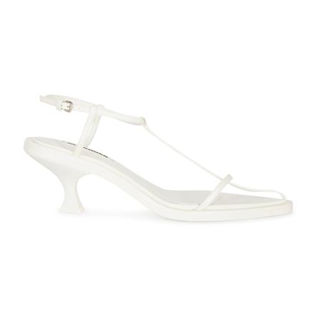 Jil Sander, High Heel Sandals Wit, Dames, Maat:38 EU
