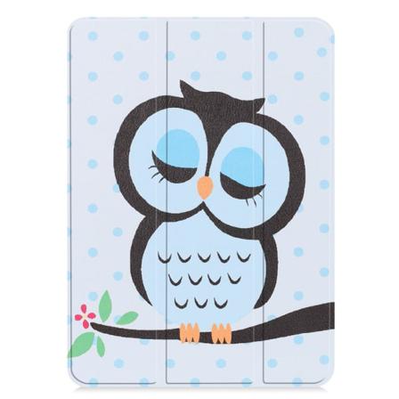 Ipad Pro 11 (2018) Slim Fit Tri-fold Fodral - Owl Napping On Bra Multifärg