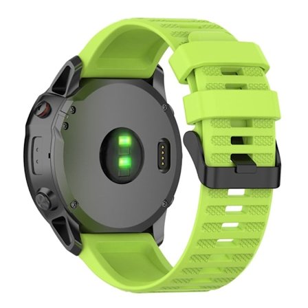 22mm Garmin Forerunner 945 / Fenix 6 / 5 klockarmband i silikon - Grön