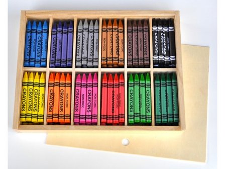 PLAYBOX Vaxkrita Jumbo 12x12 färger - Lyreco - Skola och förskola - Bild och form - Kritor