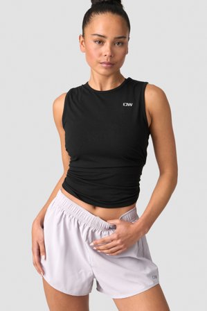 ICANIWILL - Empowering Open Back Tank Black Wmn - Damer - Træningstøj fra ICIW
