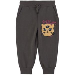Mini Rodini Black She Sees Everything Sweatpants 104/110 cm - Bottoms - 104/110 cm - Black