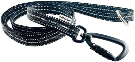 Baggen Koppel Reflex/Antiglid 1,9 m Grå Twistlock