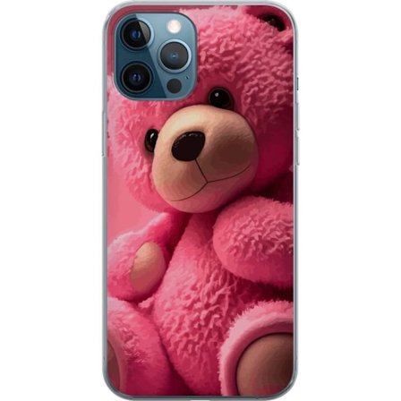 Apple iPhone 12 Pro Genomskinligt Skal Björn Rosa