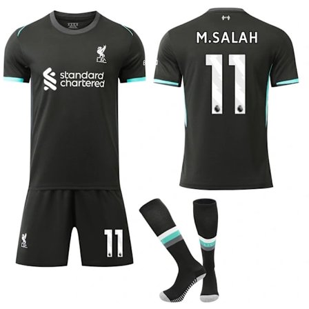 Liverpool Bortatröja Set för Barn & Vuxna No.11 M.SALAH 16 (Storlek 24-25)