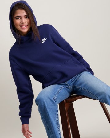 Nike K NSW CLUB FLC HDY Bleu Sweats à capuche Fille - Kids Brand Store