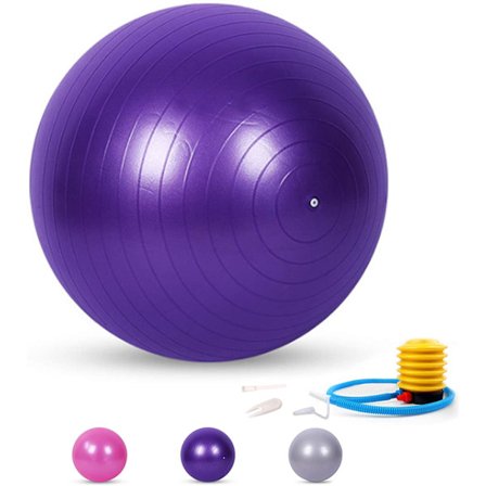 55cm Yoga Treningsball, Anti-Spreng og Sklisikker Resin Treningsball