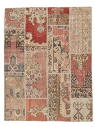 Vintage Organique Petit Patchwork Tapis 154X200 Laine