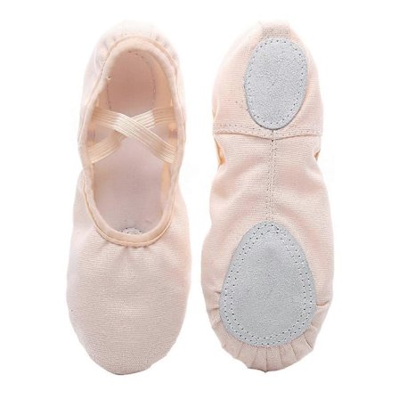 1 par lette dansesko uden snørebånd, yogasko med sål, gymnastiksko, balletsko til børn og voksne, størrelse 33