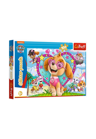 Trefl Glitterpussel Paw Patrol 100 bitar Spel & pussel Unisex ONESIZE