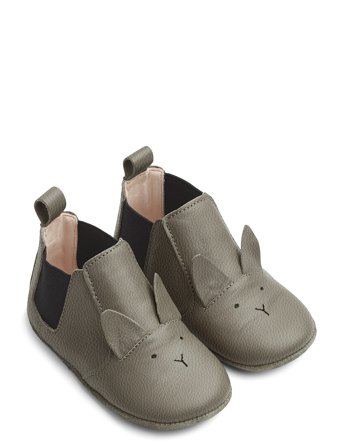Liewood Edith Leather Slippers - Grey - 18