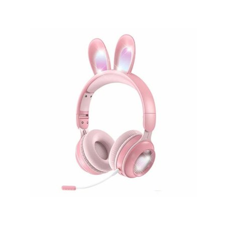 Lasten kuulokkeet, vaaleanpunaiset pupunkorvat