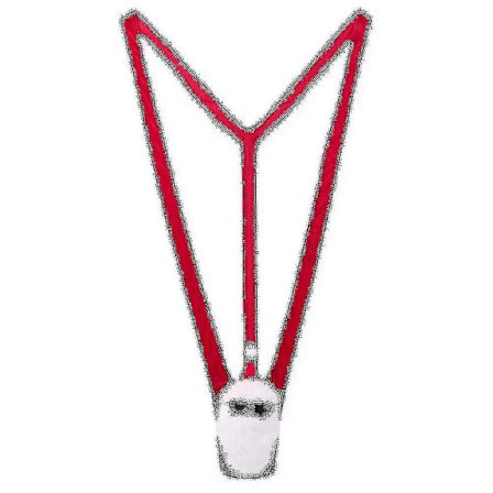 En Mankini Santa Herre Badedrakt Borat Thong Kle Opp Utdrikningslag (FMY)