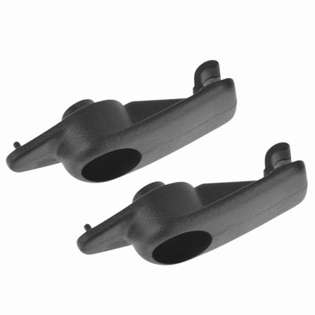 10411051 Aurinkolipan kiinnike pidike musta muovi LH & RH pari C5 uusi