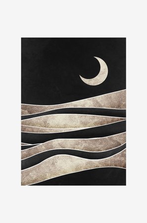 Malerifabrikken - Poster Black desert 2 - Svart - Posters - Från Homeroom