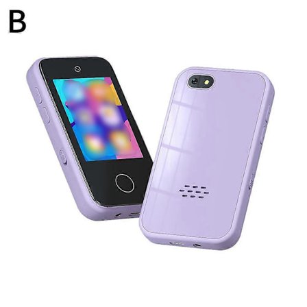 Smarttelefon for barn med digital berøringsskjerm, alder 3-7, kamera, pedagogisk mobiltelefon