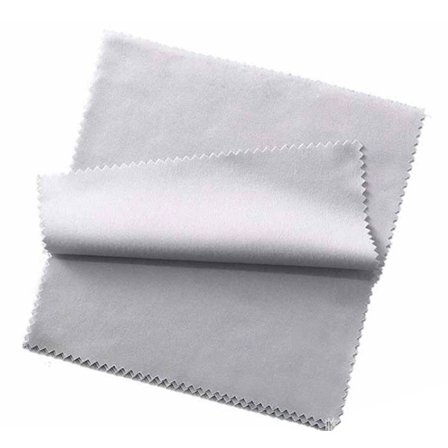 Smykker Poleringsklud til Sterling Sølv Guld Diamant, Dobbeltlags Poleringsklud med Børstet Tekstur og Blødt Mikrofibermateriale