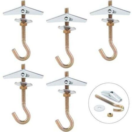 Tak krokar, M6 85mm takmonteringskrokar, takkronkrokar (5 stycken)