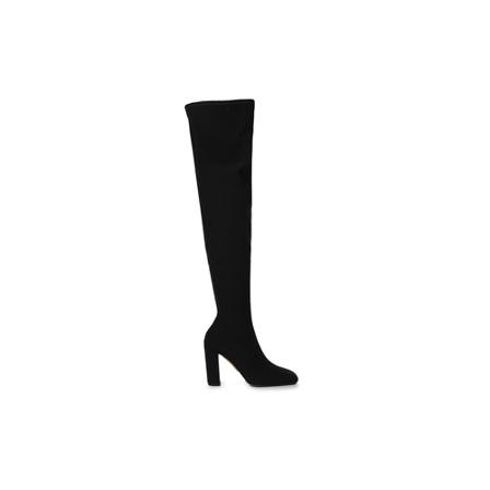 Valentino Garavani Heeled Laarzen , Zwart , Dames , Maat: 38 1/2 EU Enkellaarsjes