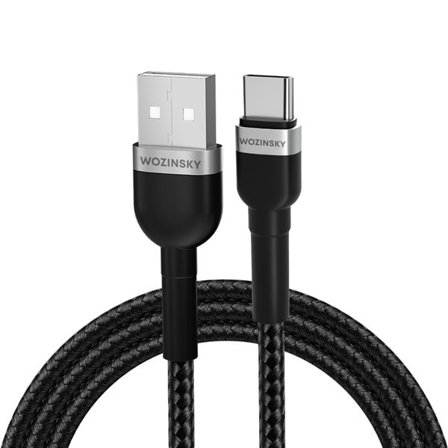 Wozinsky WNBAC2 USB-A / USB-C 2,4A-kabel 2 m - sort
