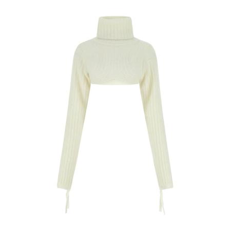 Andrea Adamo Turtlenecks Hvid, Dame Rullekraver