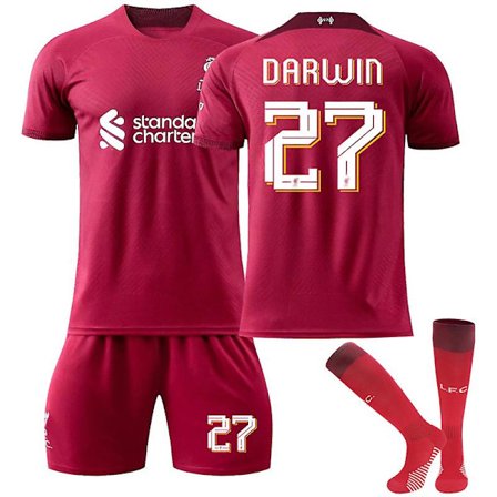 Darwin Nunez #27 Jersey Liverpool 22/23 Football Shirt og W