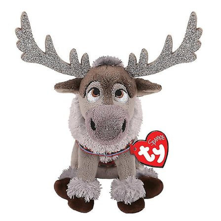 Ty Beanie Sven Grey Renfilm Söt plysch gosedjur Leksaker Födelsedag Julklappar Till Barn Flickor Pojkar 15cm