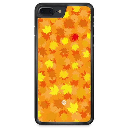 Bjornberry Skal iPhone 8 Plus - Orange/Röda Löv