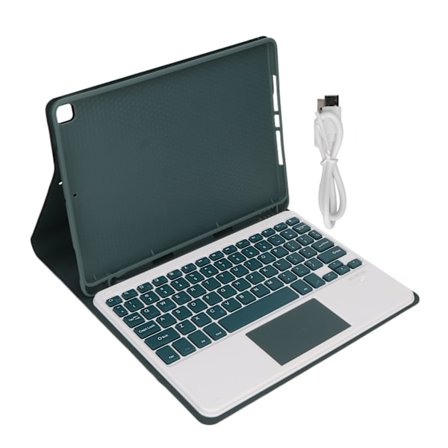 iPad tangentbordsfodral för iPad Air 3 10,5 tum iPad Pro 10,5 tum 2017 iPad 10,2 tum 7:e 8:e 9:e generationen grön
