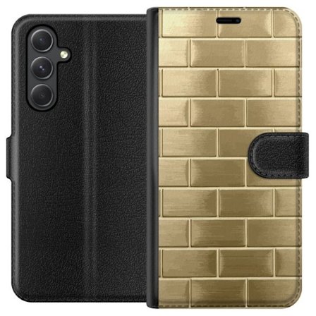 Plånboksfodral till Samsung Galaxy A05s med Gyllene Murstenar