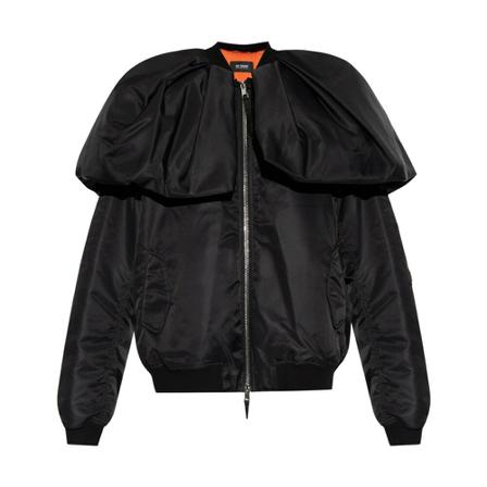 Raf Simons Bomber Jakke with decorative collar Sort, Dame