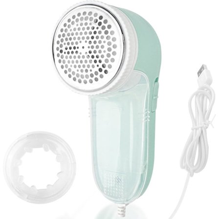 Elektrisk nuppefjerner med 3 hull og 3 blader i rustfritt stål, kan brukes til klær, sofaer, laken, gardiner osv.