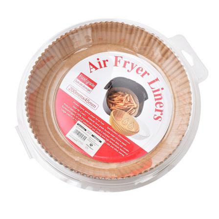 Peruskeittiösarja: 50 paperilomaketta airfryerille, 20x20x4,5 cm