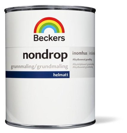 Beckers Grundfärg, Nondrop helmatt, 1L, Vit, Färg & tapeter